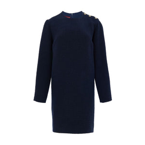 Gucci Navy Blue Wool Short