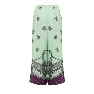 Gucci Green Silk Pant
