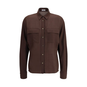 Brunello Cucinelli Embellished collar Shirt