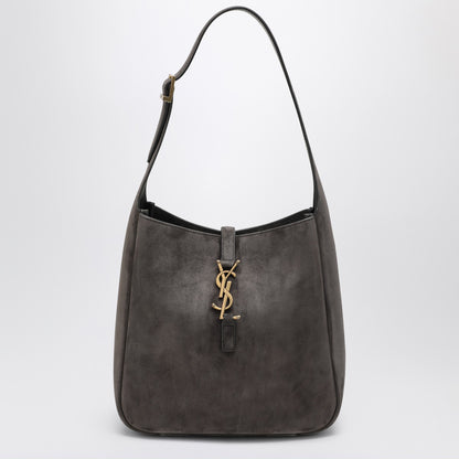 Saint Laurent Saint Laurent Small Le 5 À 7 grey suede bag