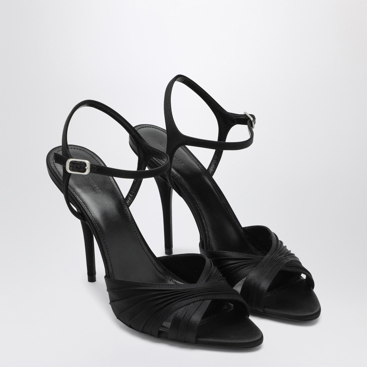Balenciaga Balenciaga Black Dynastie satin sandals