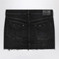 Balenciaga Balenciaga Washed black City mini denim skirt