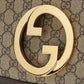 Gucci GG Blondie Small Shoulder Canvas Bag Beige and Brown