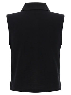 Saint Laurent Cassandre Embroidered Polo Shirt