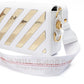 Off-White White/Gold  Metallic Stripe Mini Crossbody Bag