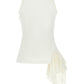 Alexander McQueen Silk Ruffle Tank Top