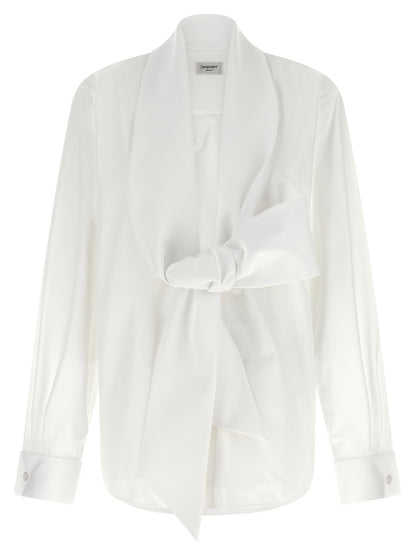 Saint Laurent Lavallière Collar Shirt