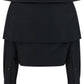 Balenciaga Crop Shirt Off The Shoulder