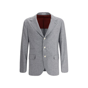 Brunello Cucinelli Cashmere and silk flannel Blazer