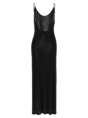 Saint Laurent Cassandre Chain Dress
