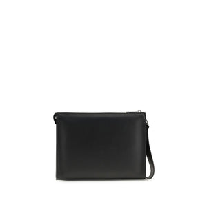 Fendi Leather FF canvas Pouch