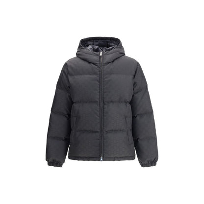 Gucci GG Patterned Nylon Canvas Padded Down Jacket Black