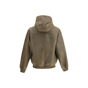 Emporio Armani Leather bomber Jacket