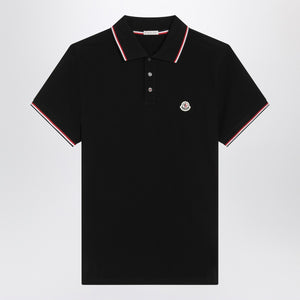 Moncler Moncler Black short-sleeve polo shirt