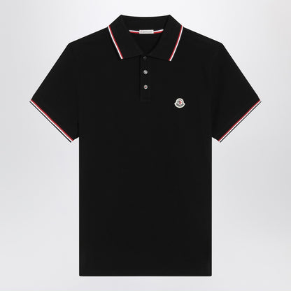 Moncler Moncler Black short-sleeve polo shirt