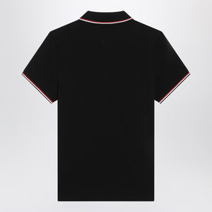 Moncler Moncler Black short-sleeve polo shirt
