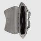 Gucci Horsebit Chain Small Shoulder Bag Quilted Grey