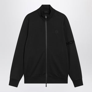 Moncler Moncler Black cotton zip hoodie