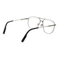 Ermenegildo Zegna Silver Men Glasses Frame