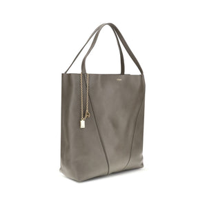 Chloé Spin Large Leather Tote Bag Green