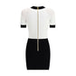 Balmain Braided pattern midi Dress