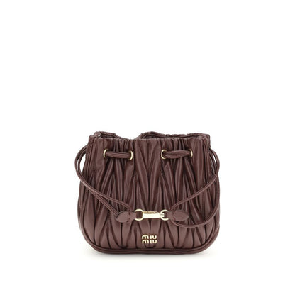 Miu Miu Matelassé nappa leather Pouch