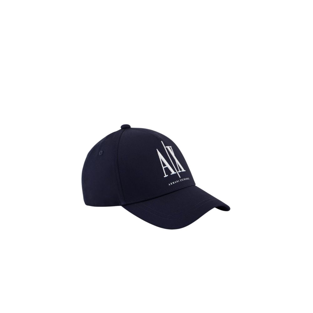 Armani Exchange Blue Cotton Caps Baseball Hat