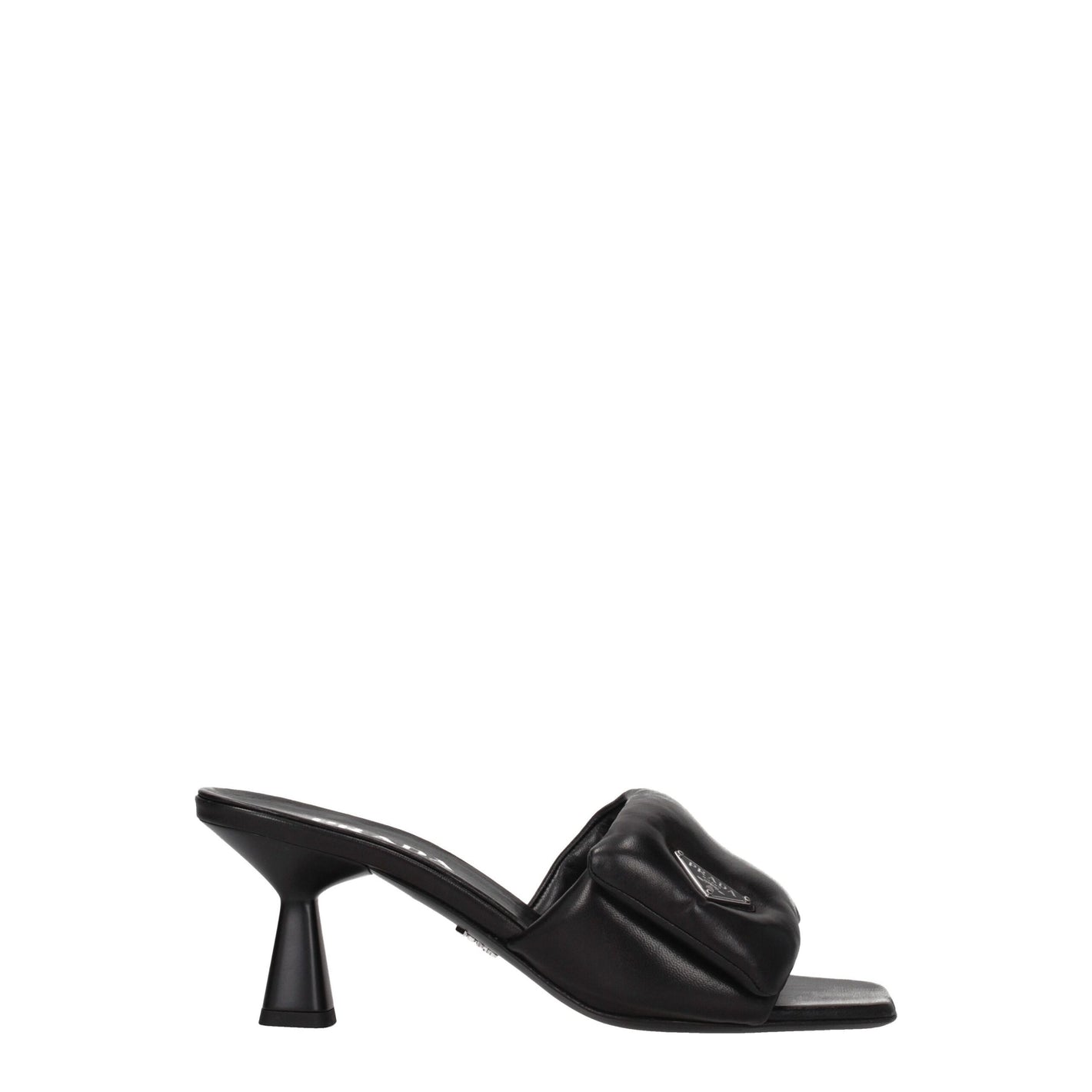 Prada Black Leather Platforms