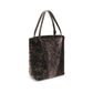 Chloé Spin Shearling Tote Bag Dark Brown