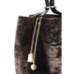 Chloé Spin Shearling Tote Bag Dark Brown