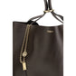 Chloé Spin Large Leather Tote Bag Dark Brown
