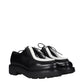 Prada Black Leather Oxfords And Derbies