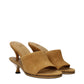 Jacquemus Suede Leather Stiletto Heels Sandals Light Brown