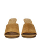 Jacquemus Suede Leather Stiletto Heels Sandals Light Brown