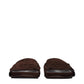 Jacquemus Brown Leather Slippers Sandals