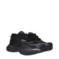 Versace Black Fabric Athletic Sneakers Black
