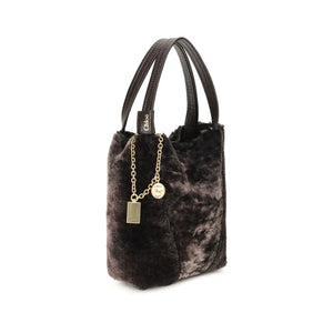 Chloé Shearling Spin Tote Bag Small