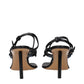 Off-White Black Leather Flip-Flop Sandals