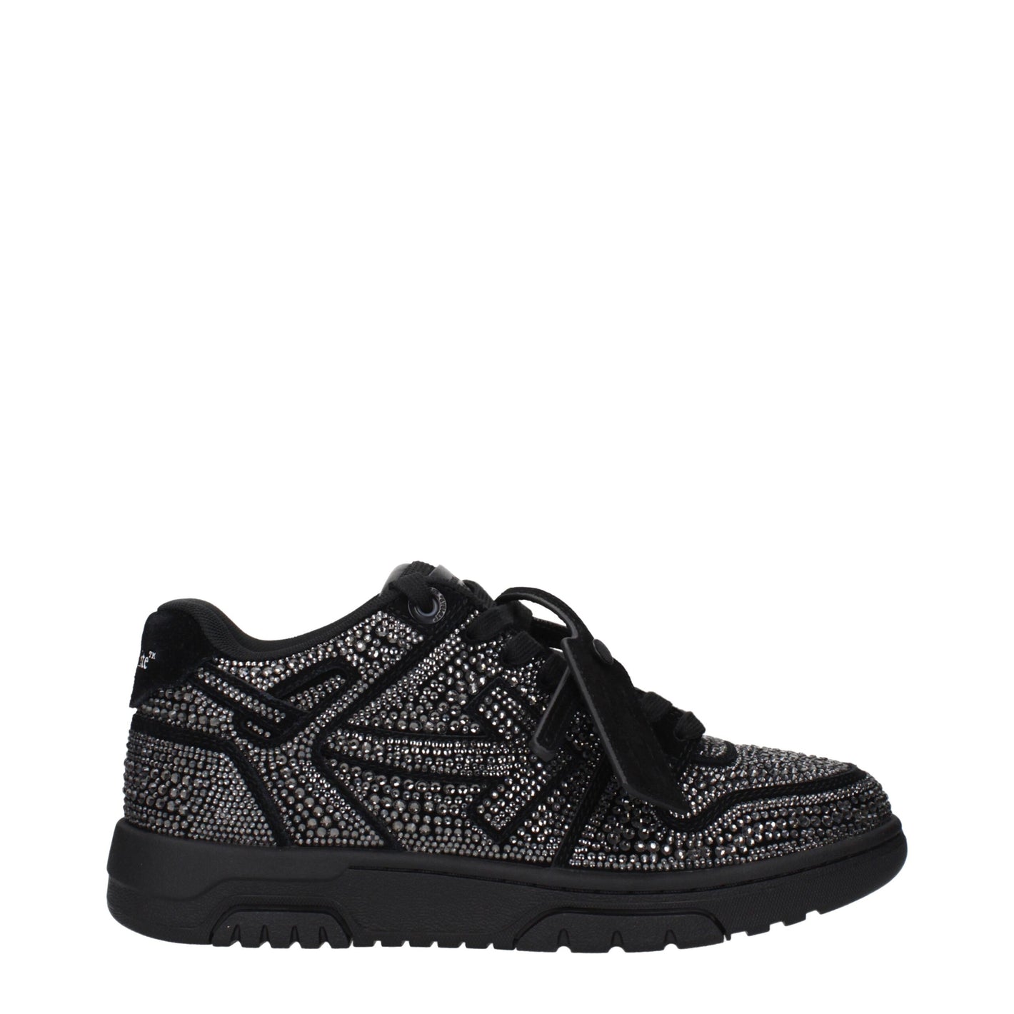 Off-White Black Leather Sneakers