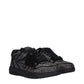 Off-White Black Leather Sneakers