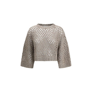 Brunello Cucinelli Dazzling Net Sweater