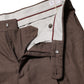 Brunello Cucinelli Brown Wool Mid Waist Dress Trouser Pants