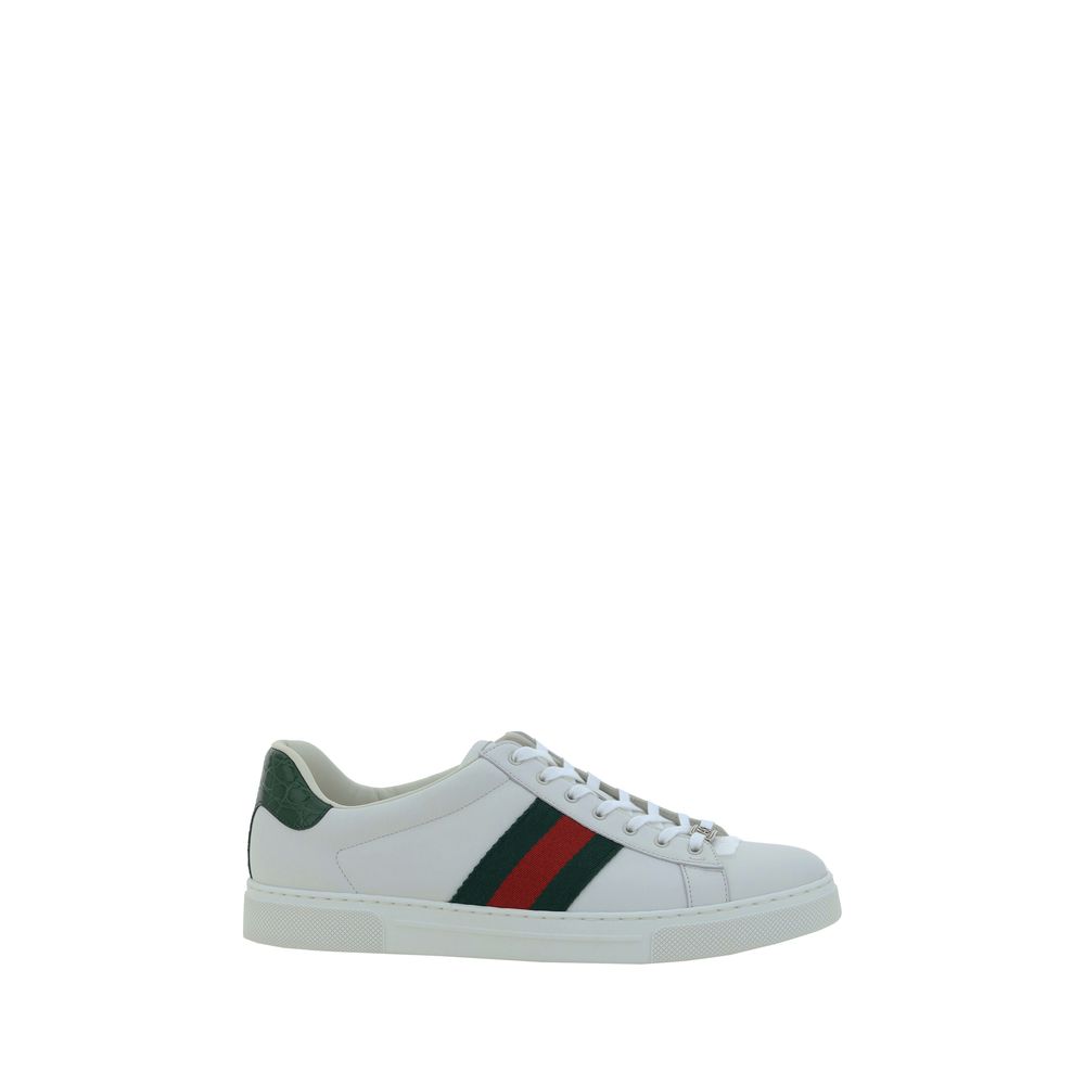 Gucci Ace Leather Sneakers White