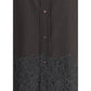 Fendi Pinstripe Wool and Lace Shirt
