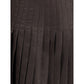 Burberry Sunflower Pleated Silk Skirt