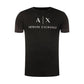 Armani Exchange Black Cotton T-Shirt