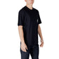 Armani Exchange Blue Cotton T-Shirt