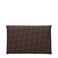 Michael Kors Brown Fabric Clutch Bags