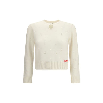 Chloé Jumper with a buttoned keyhole neck
