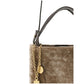 Chloé Shearling Small Spin Tote Bag Brown
